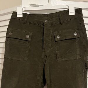 Free People Dark Green corduroy pants